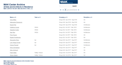 Desktop Screenshot of makcenterarchive.org